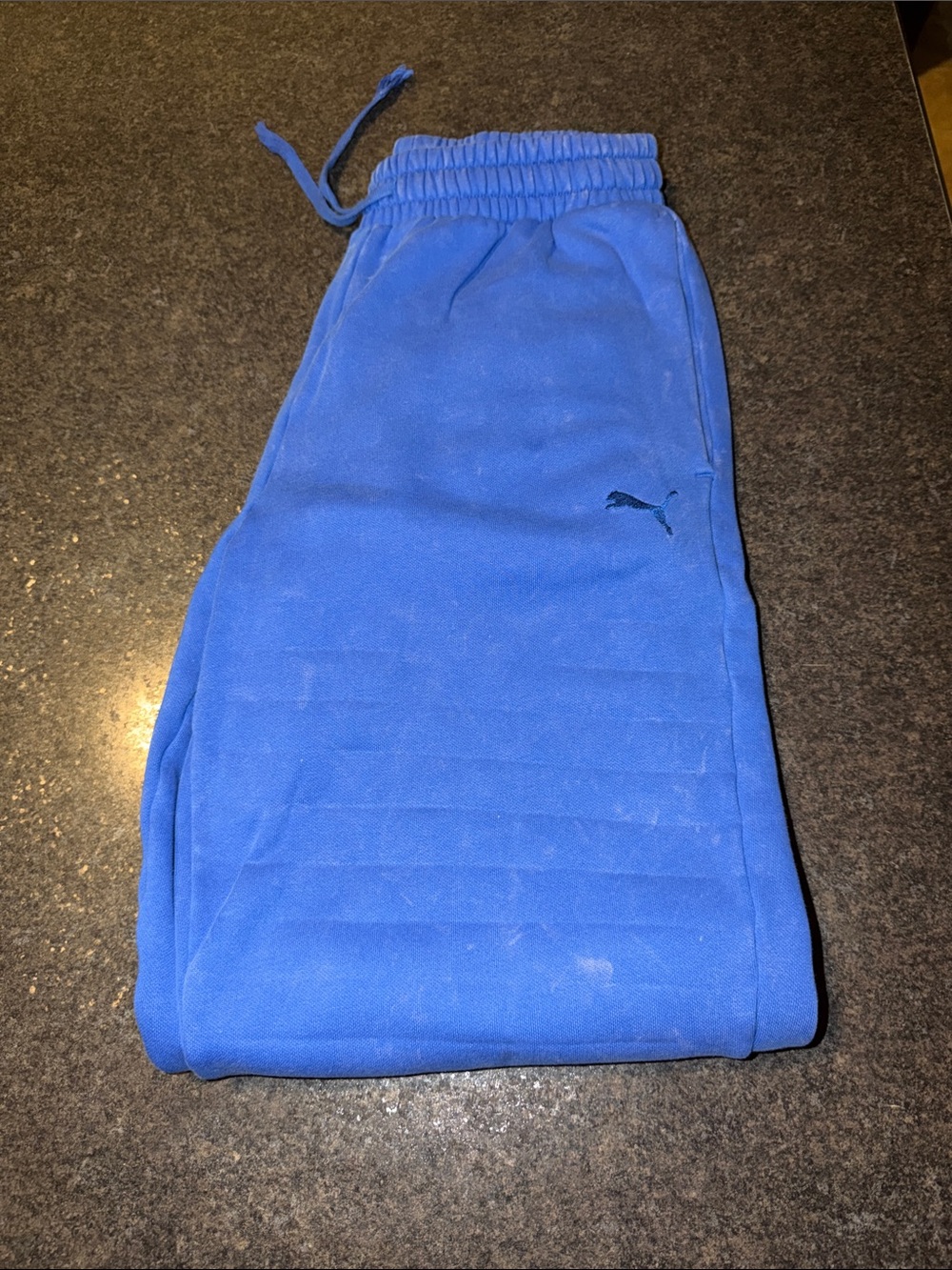Puma Men’s Royal Blie Slim Fit Jogger Sweat Pants with Puma Logo